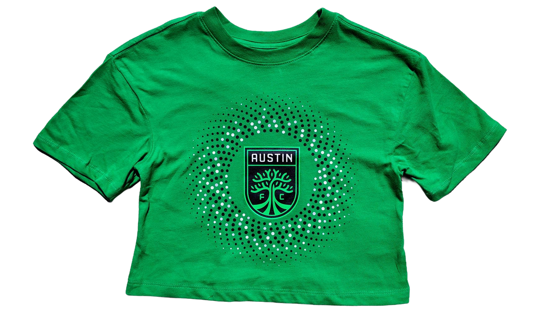 AUSTIN FC GIRLS SPARKLE HEART TEE