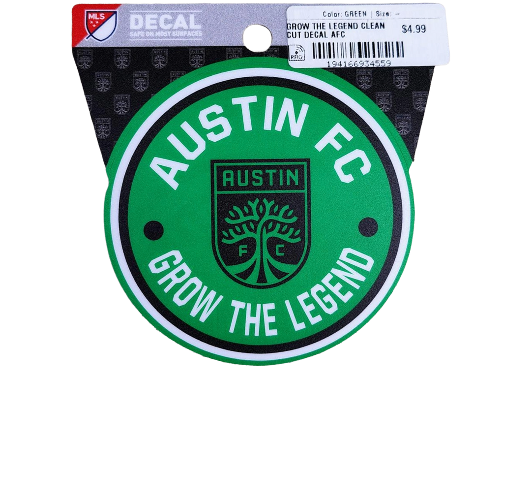 AUSTIN FC GROW THE LEGEND CLEAN CUT DECAL